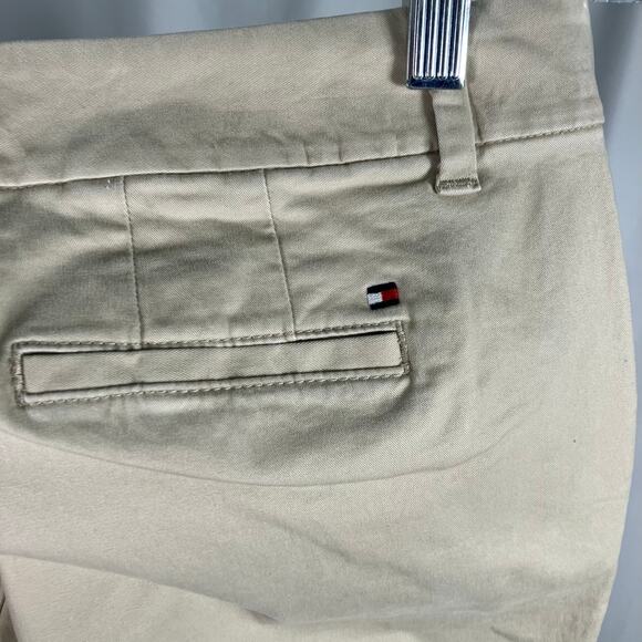 Tommy Hilfiger Hampton Chino Pants Womens 4 Stretch Slim Fit Beige Khaki Casual - Picture 5 of 14